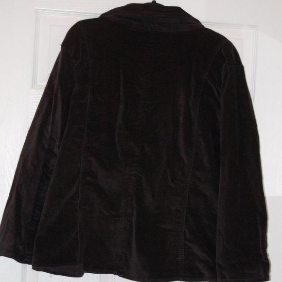 CITY ELEMENTS BY LEE Black Velour Jacket Size XL - Picture 4 of 9